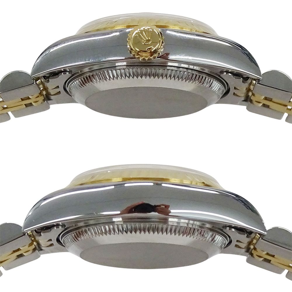 Rolex Datejust Number Watch Automatic Winding at Stainless Steel Gold YG — view 3