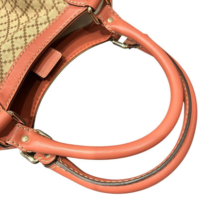 Gucci Diamante Ski Handbag Cotton Leather — view 9