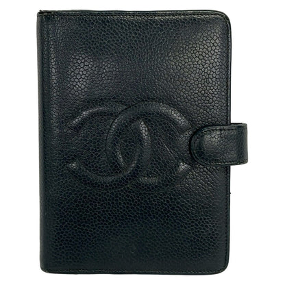 Chanel Notebook Dark Green CC Logo Gold Agenda