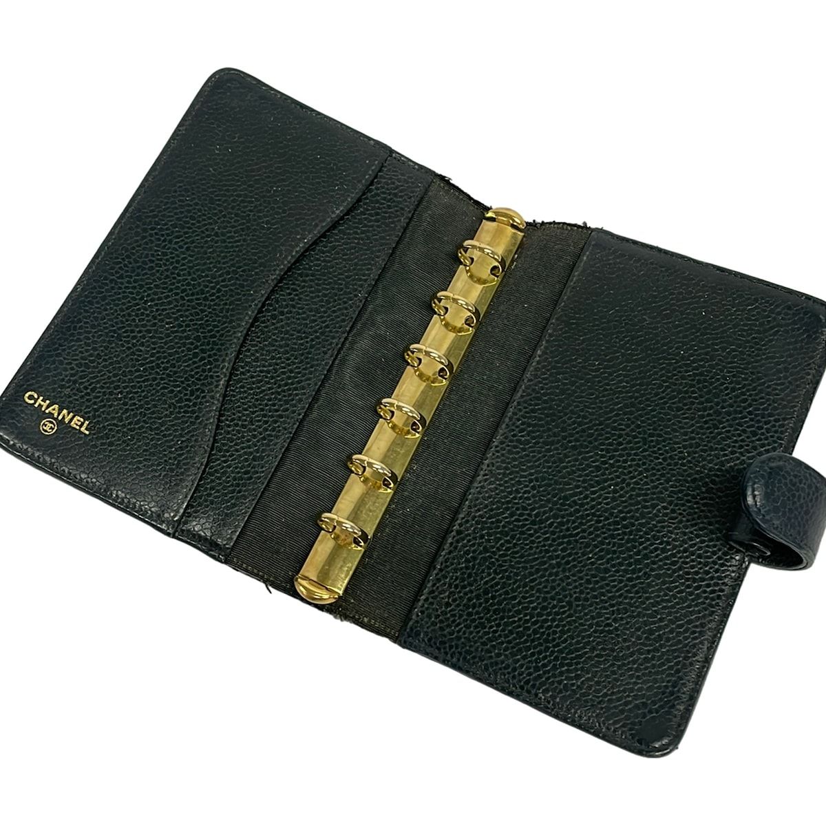 Chanel Notebook Dark Green CC Logo Gold Agenda — view 3