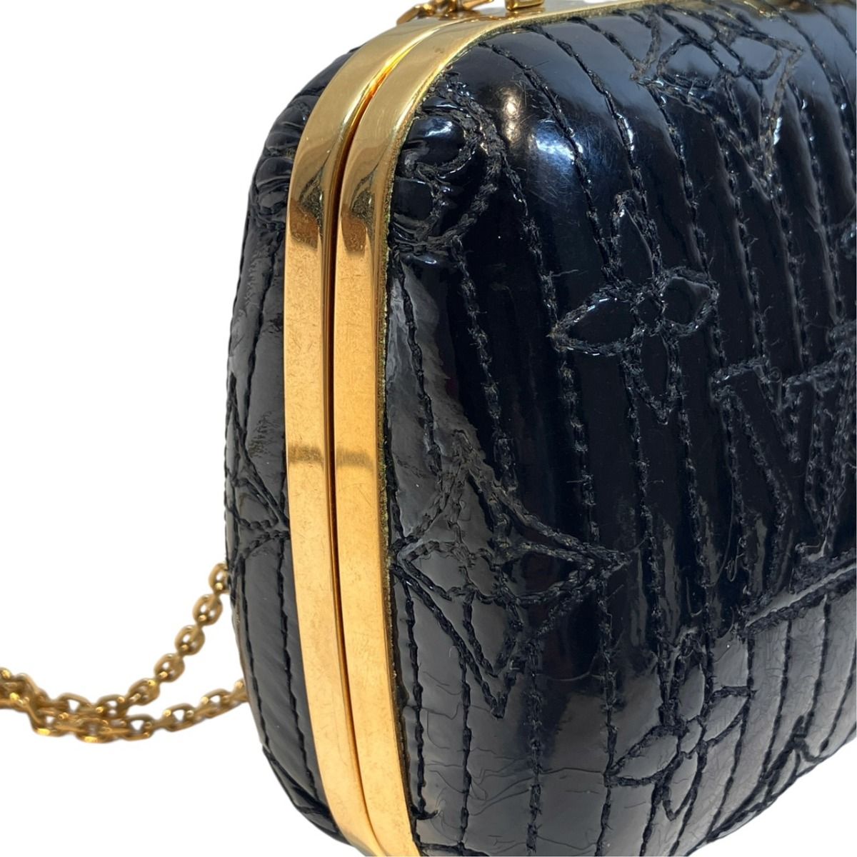 Louis Vuitton Monogram Shoulder Bag Patent — view 6