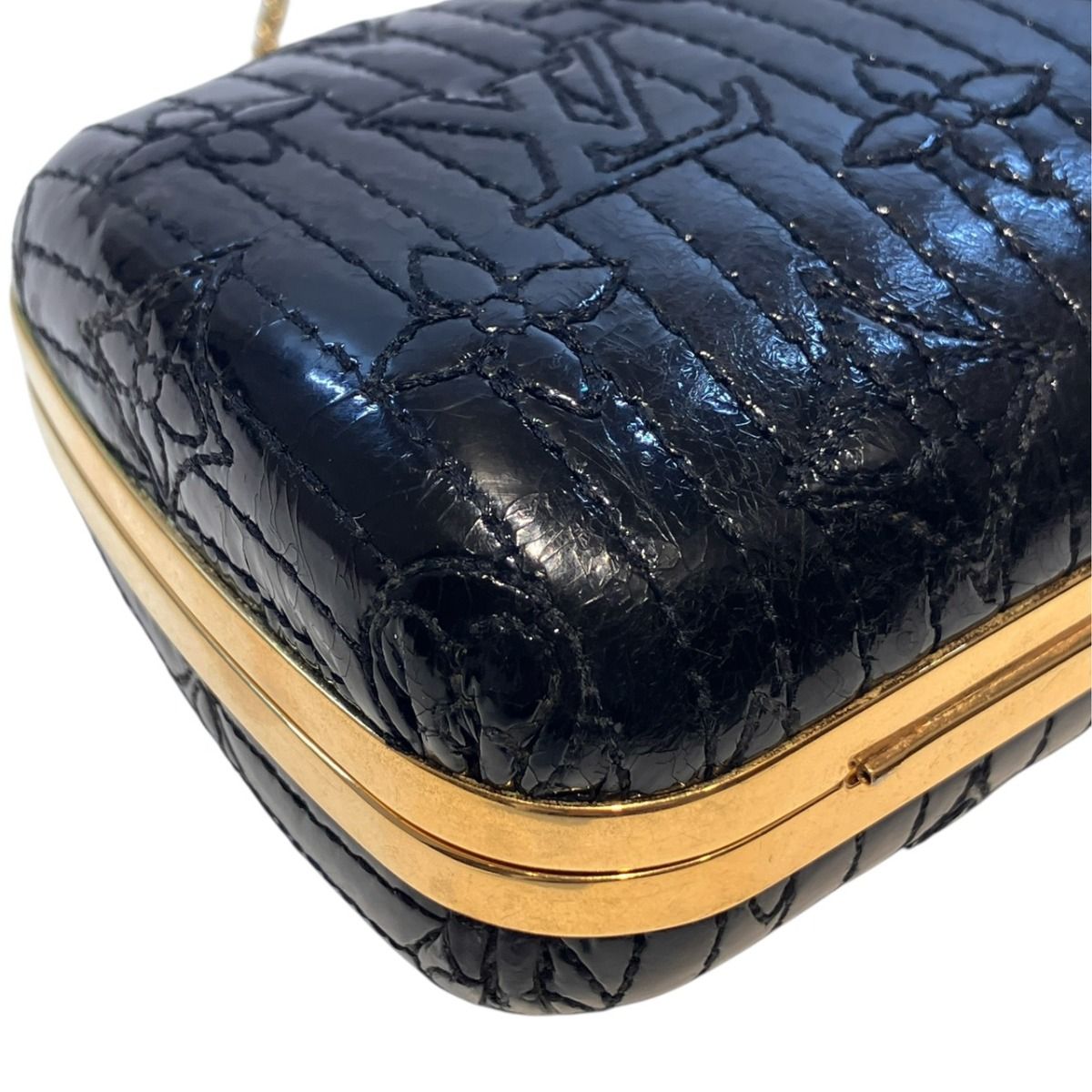 Louis Vuitton Monogram Shoulder Bag Patent — view 5
