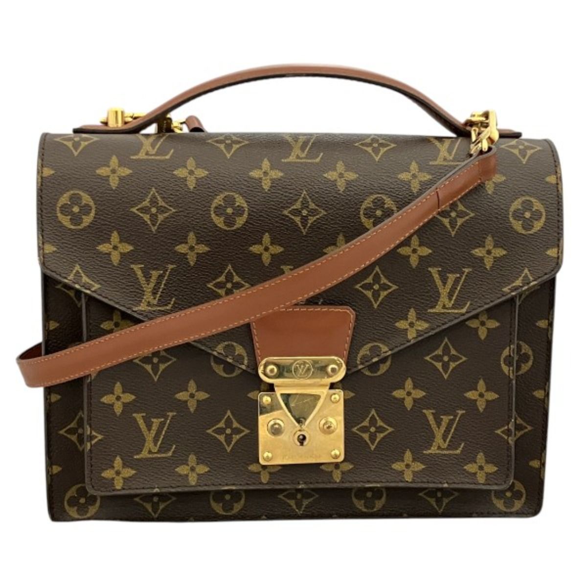 Louis Vuitton Monceau 28 Monogram Handbag Canvas