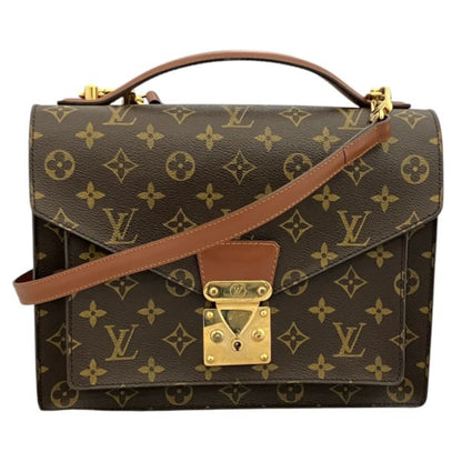 Louis Vuitton Monceau 28 Monogram Handbag Canvas