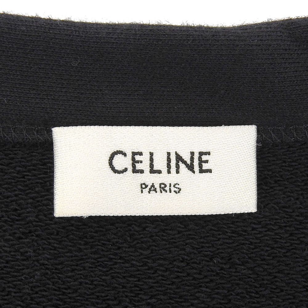 Celine Back Logo Cardigan Top Black XS — view 4