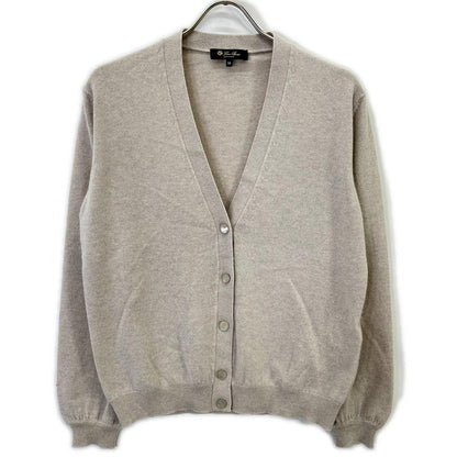Loro Piana Light Beige Cashmere Silk Cardigan 38