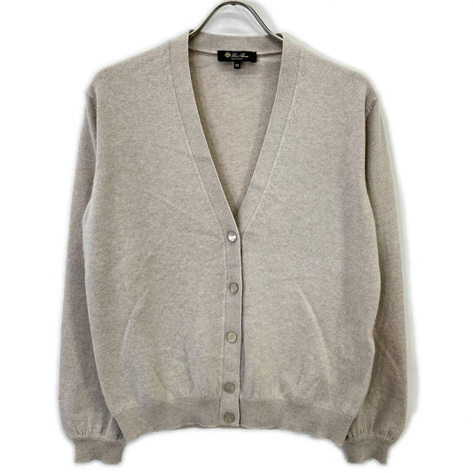 Loro Piana Light Beige Cashmere Silk Cardigan 38
