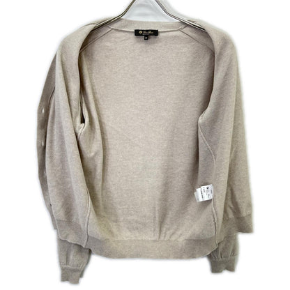 Loro Piana Light Beige Cashmere Silk Cardigan 38 — view 3