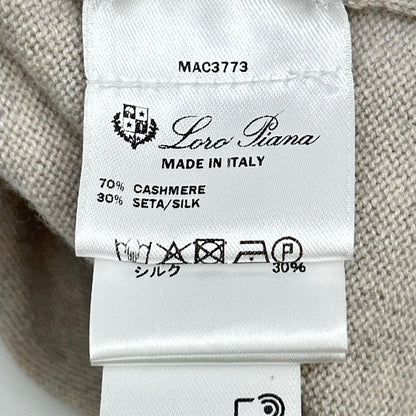Loro Piana Light Beige Cashmere Silk Cardigan 38 — view 5