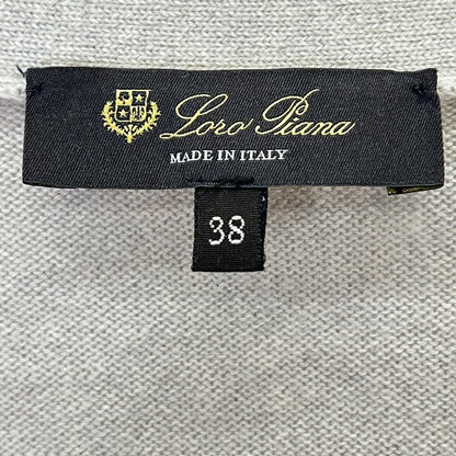 Loro Piana Light Beige Cashmere Silk Cardigan 38 — view 4