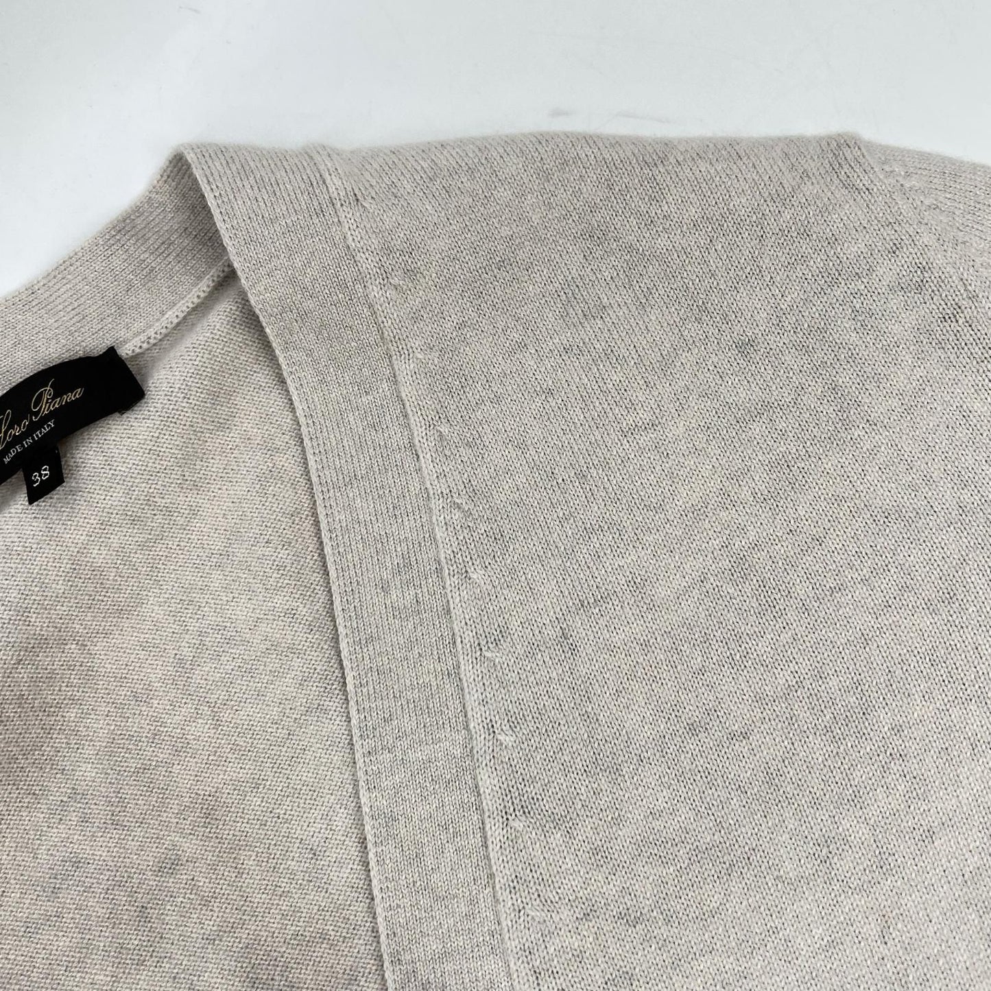 Loro Piana Light Beige Cashmere Silk Cardigan 38 — view 8