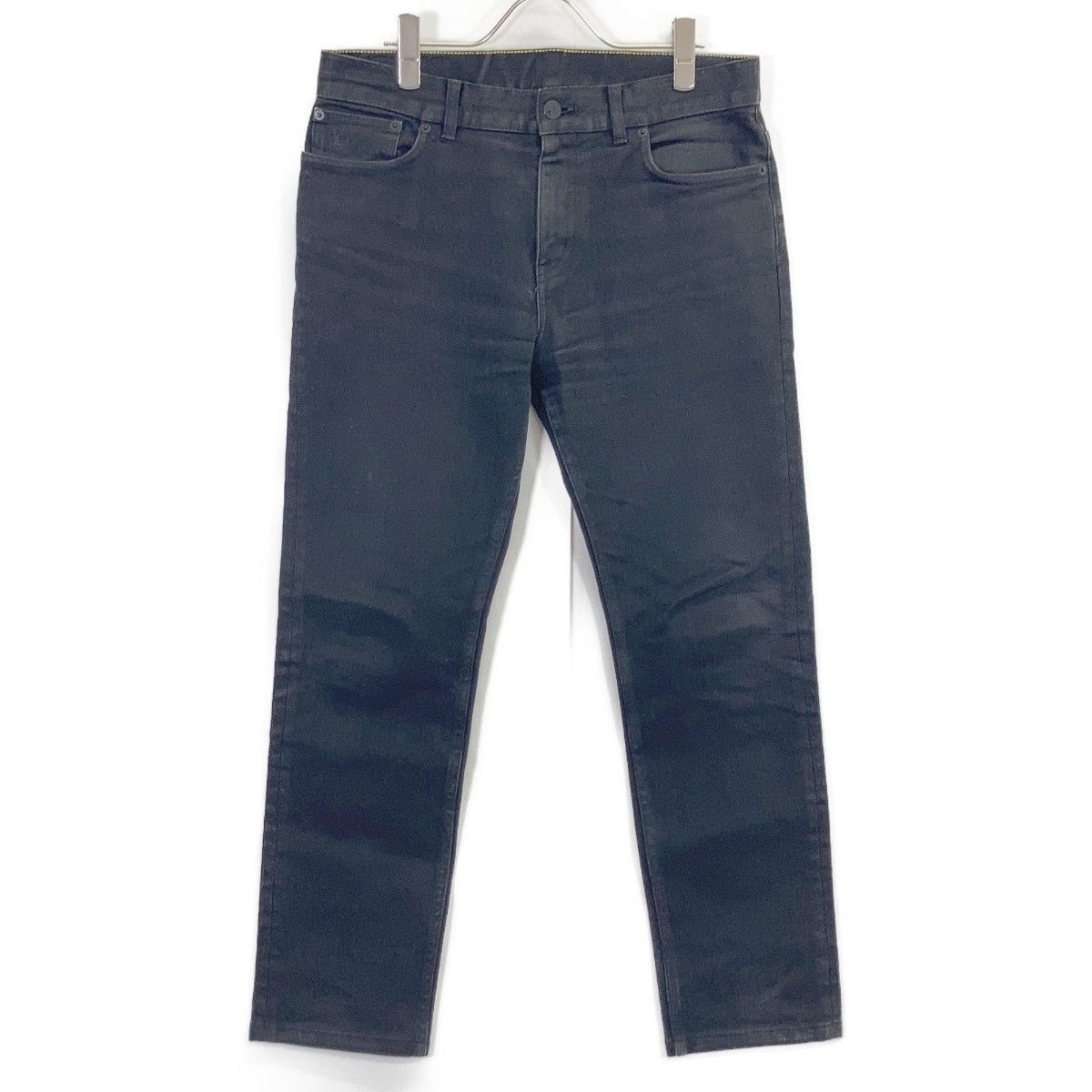 Louis Vuitton Black Monogram Patch Denim Pants 30