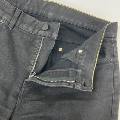 Louis Vuitton Black Monogram Patch Denim Pants 30 — view 5
