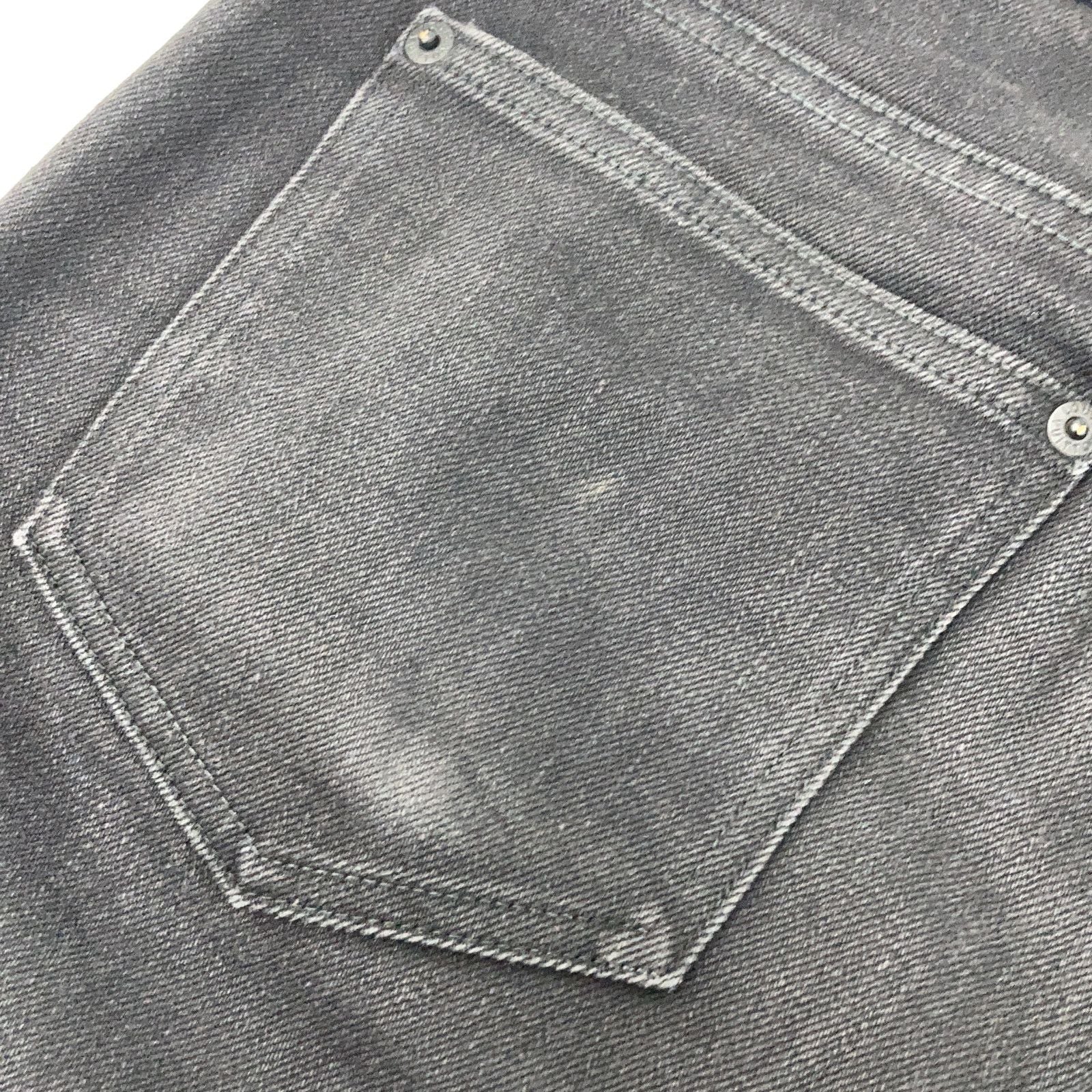 Louis Vuitton Black Monogram Patch Denim Pants 30 — view 7