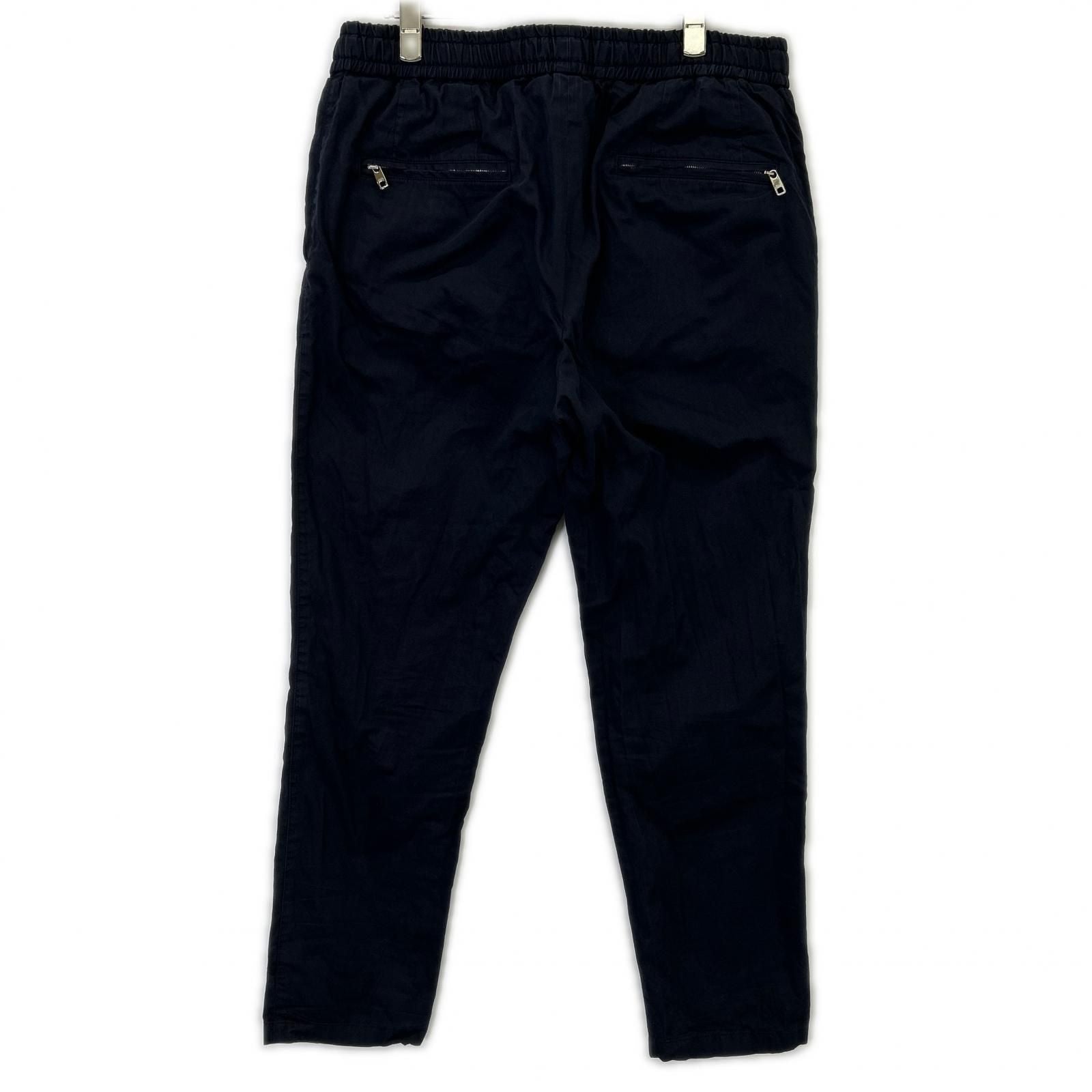 Dolce & Gabbana Navy Cotton Silk E-ji-pants 50 — view 2