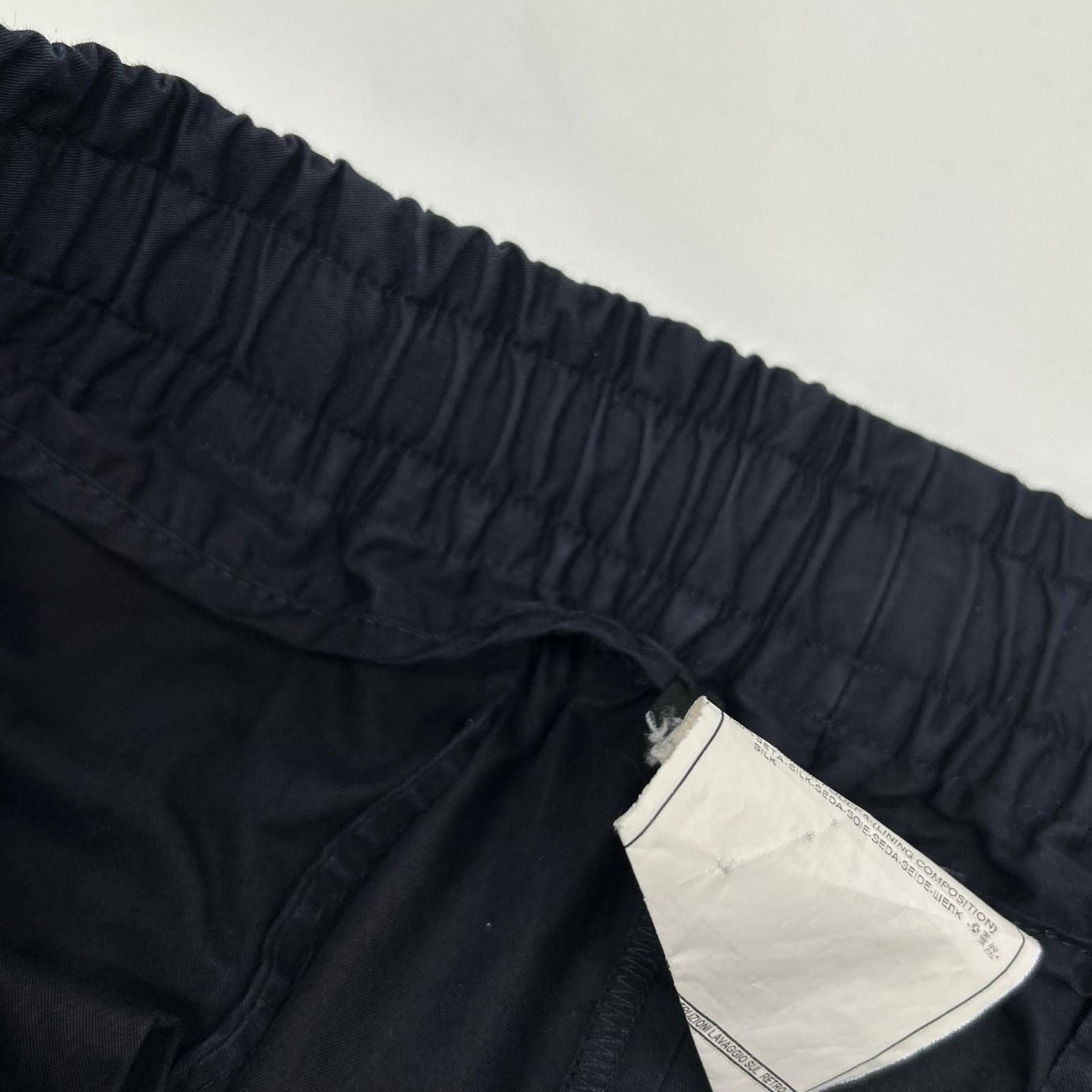 Dolce & Gabbana Navy Cotton Silk E-ji-pants 50 — view 9