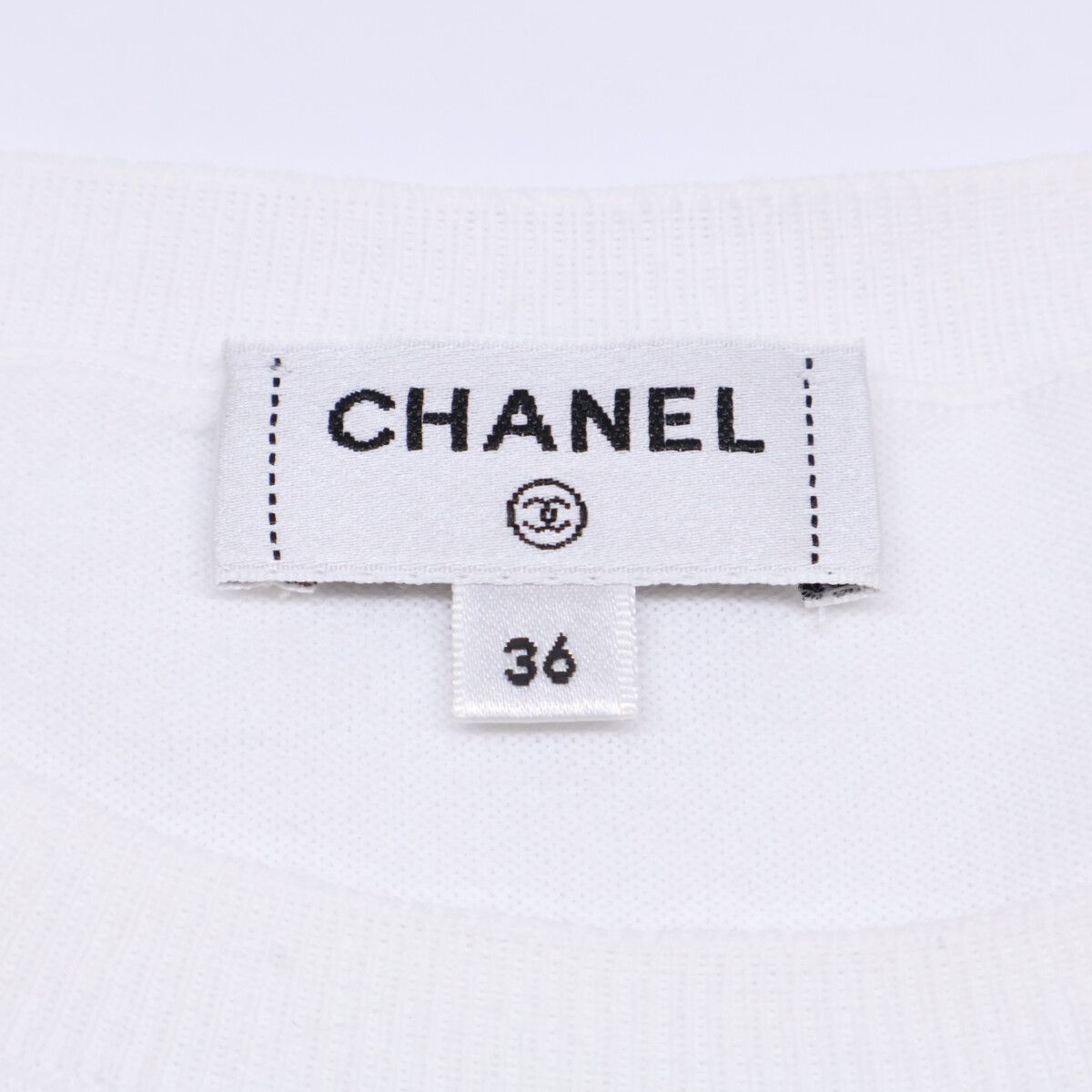Chanel Short Sleeve Knit Sweater 36 — view 6