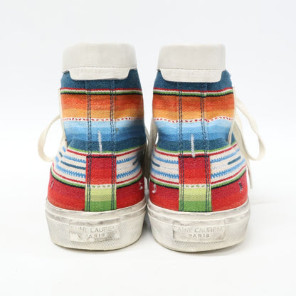 Saint Laurent Paris Native Pattern Bedford High Cut Sneakers — view 3