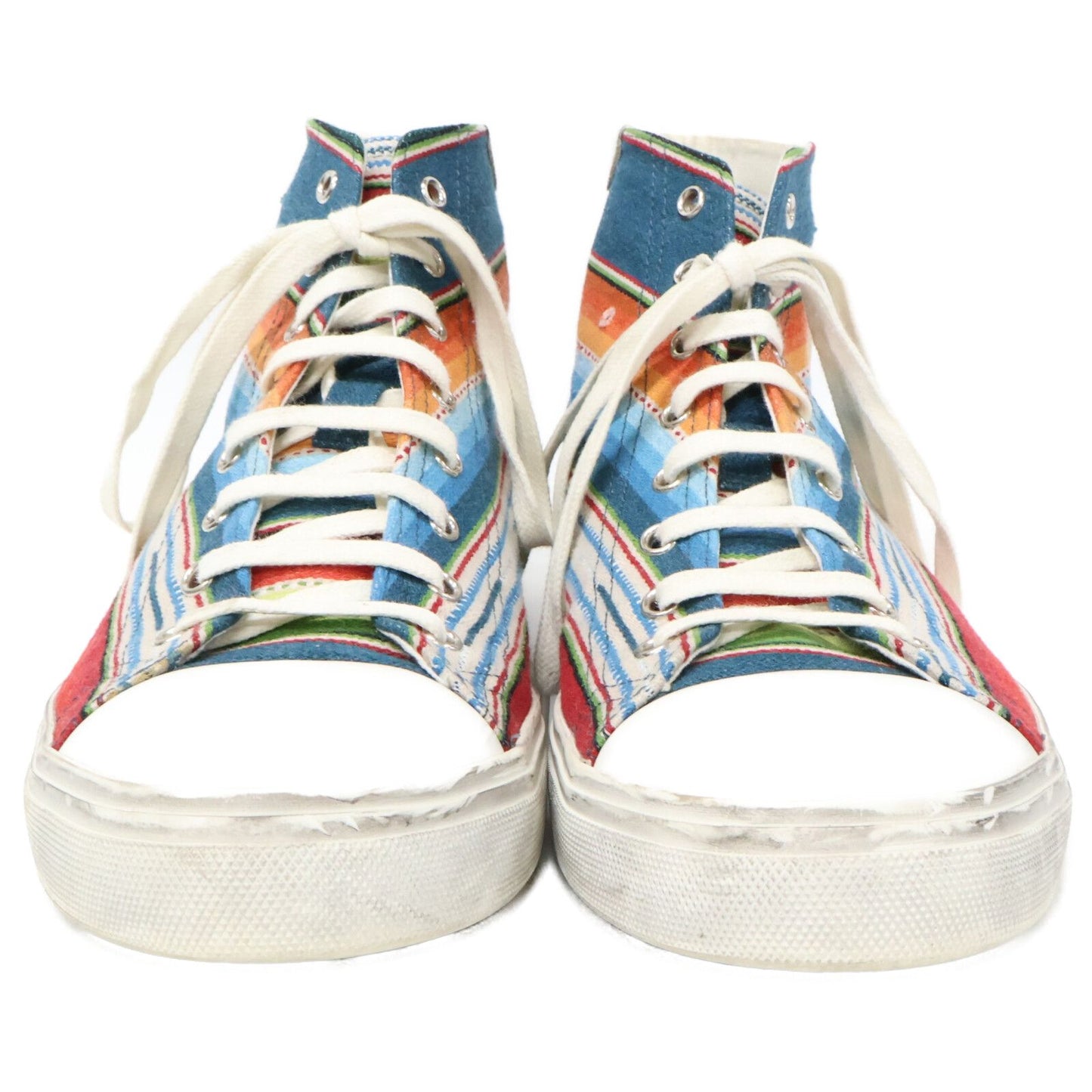 Saint Laurent Paris Native Pattern Bedford High Cut Sneakers — view 2