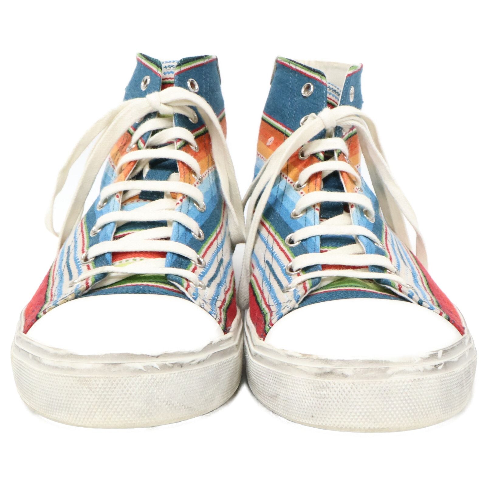 Saint Laurent Paris Native Pattern Bedford High Cut Sneakers — view 2