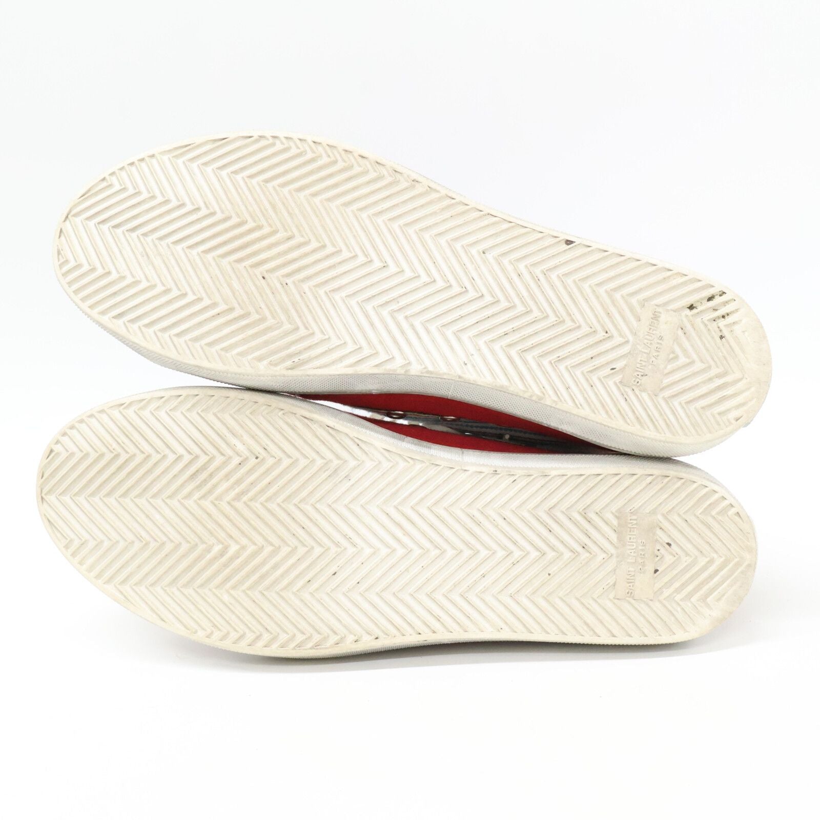 Saint Laurent Paris Native Pattern Bedford High Cut Sneakers — view 6