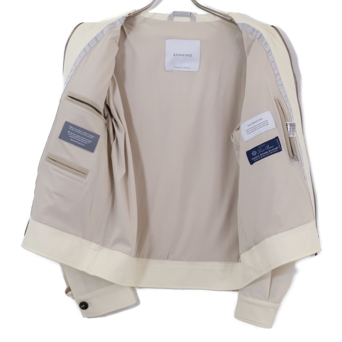 Loro Piana Sannino Fabric Green Storm System Zip Up Jacket 46 — view 5