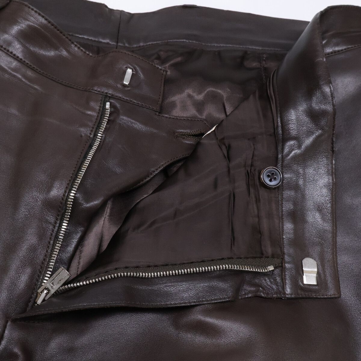 Hermes Calf Leather Pants 46 — view 3
