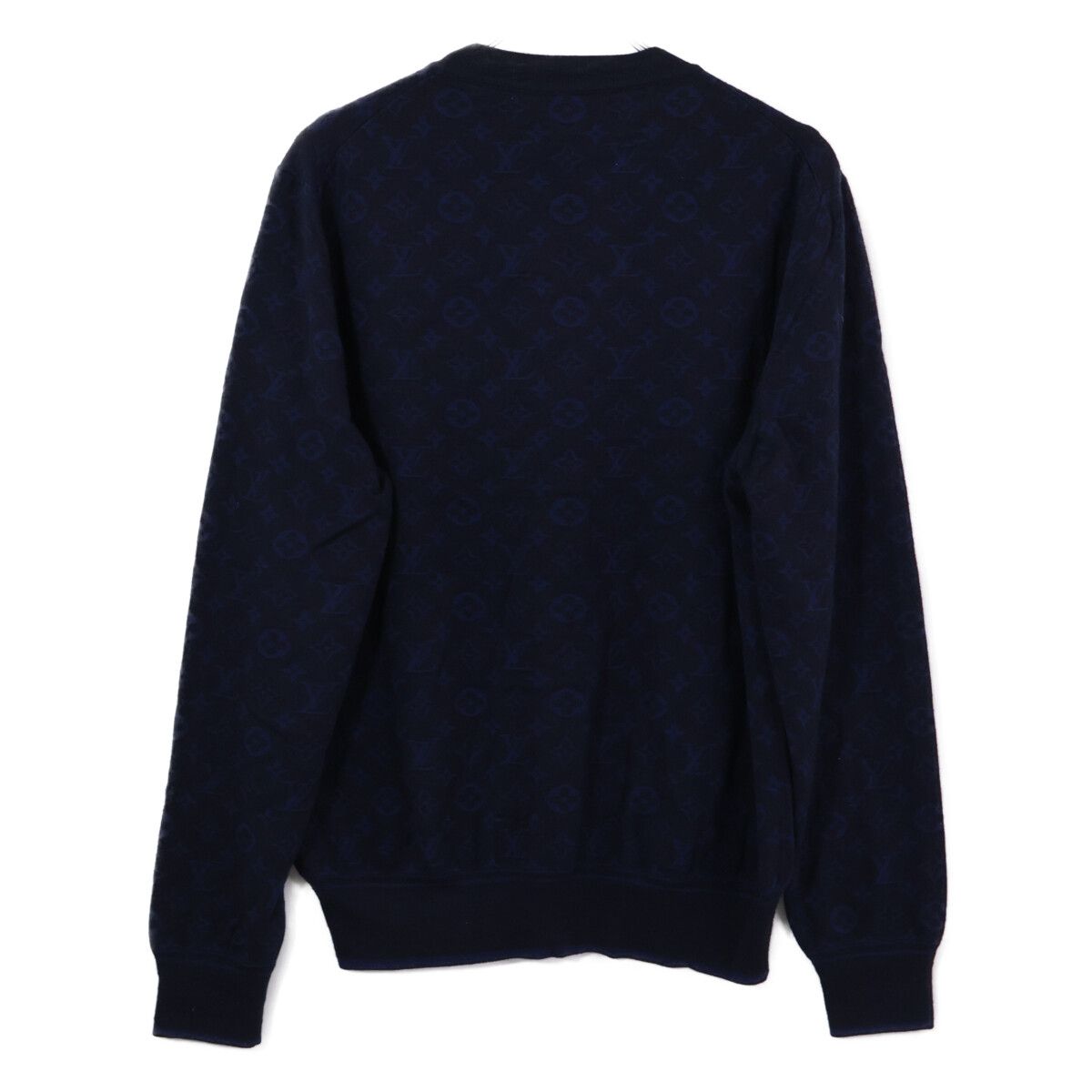 Louis Vuitton Gvb Monogram Cashmere Wool Long Sleeve Knit Sweater XL — view 2