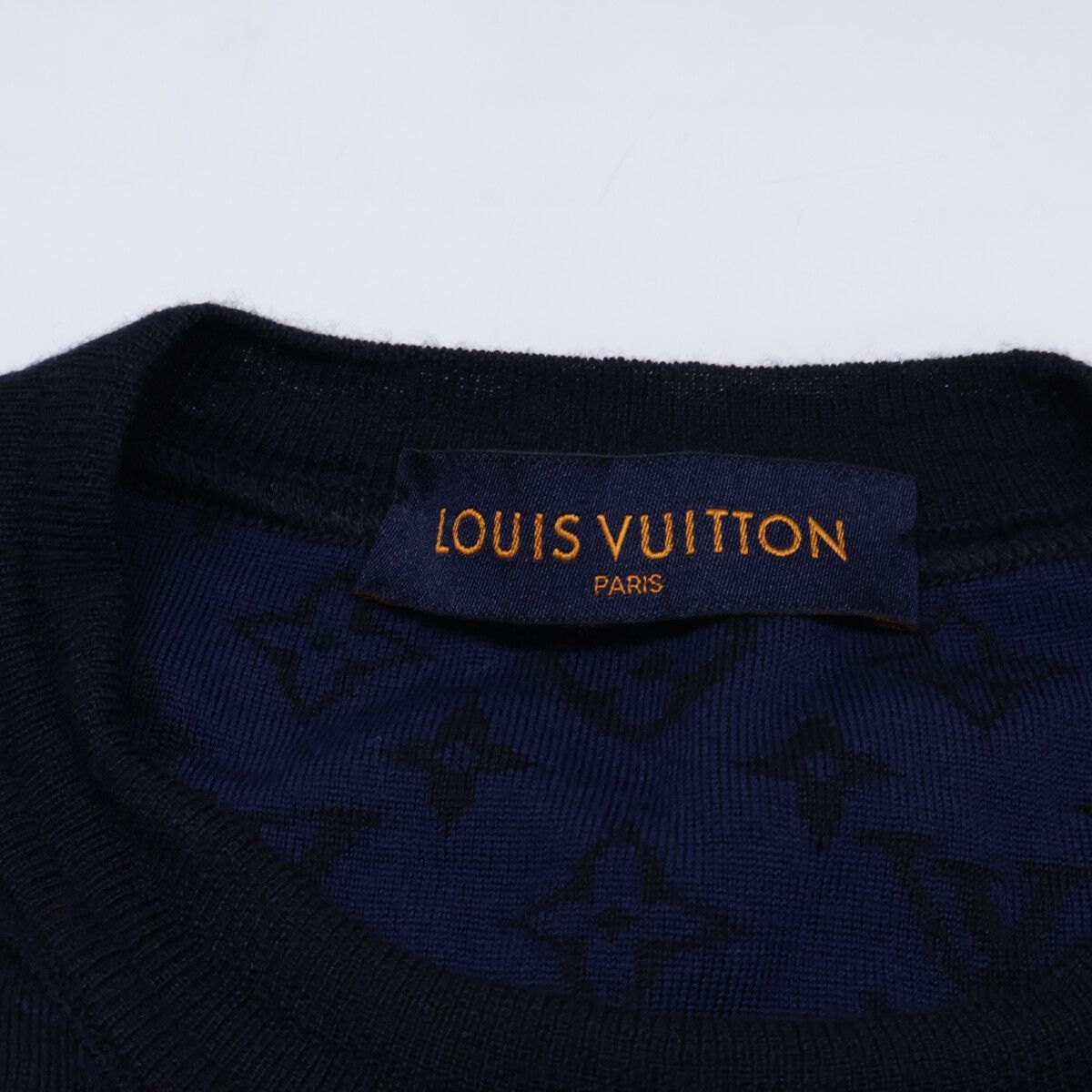 Louis Vuitton Gvb Monogram Cashmere Wool Long Sleeve Knit Sweater XL — view 3