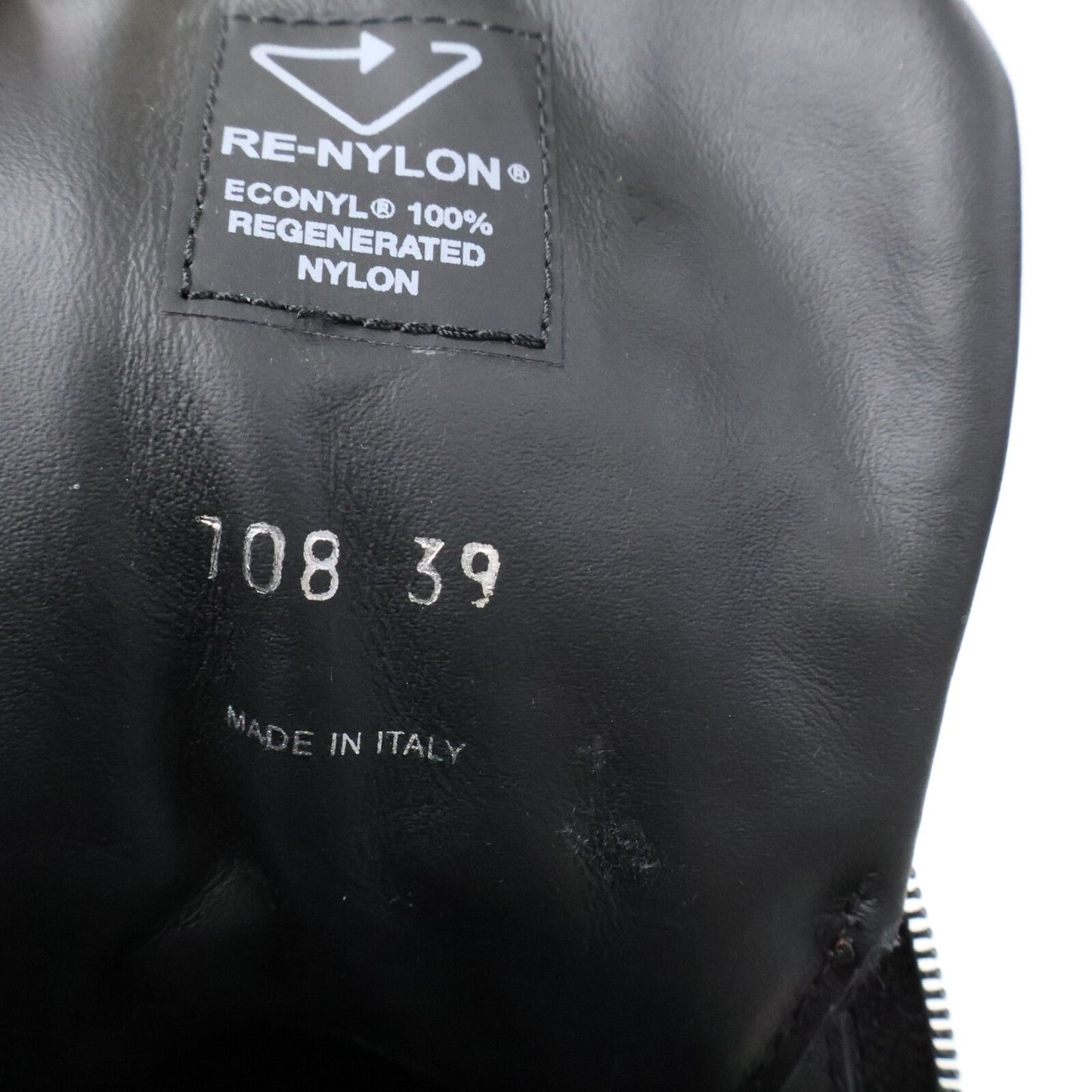 Prada Re-Nylon Triangle Logo Short Boots — view 7