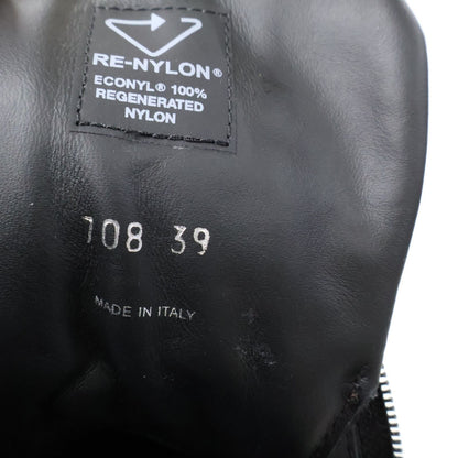 Prada Re-Nylon Triangle Logo Short Boots — view 7