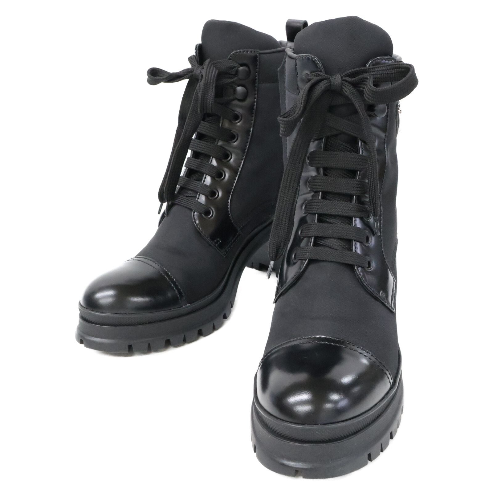 Prada Re-Nylon Triangle Logo Short Boots