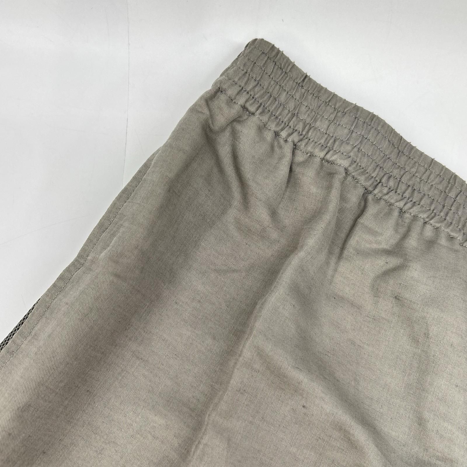 Hermes Gray Linen Blend Cotton Side Mesh Shorts 42 — view 6