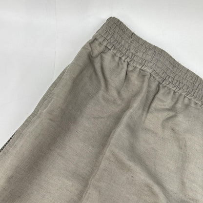 Hermes Gray Linen Blend Cotton Side Mesh Shorts 42 — view 6