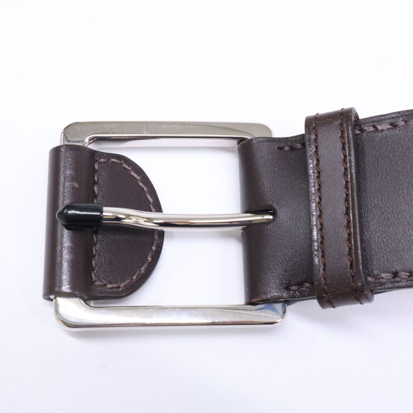 Hermes Buckle T with Tab Leather 95 Belt — view 4