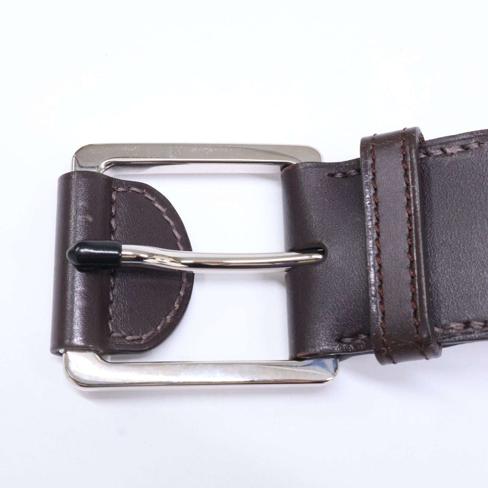 Hermes Buckle T with Tab Leather 95 Belt — view 4