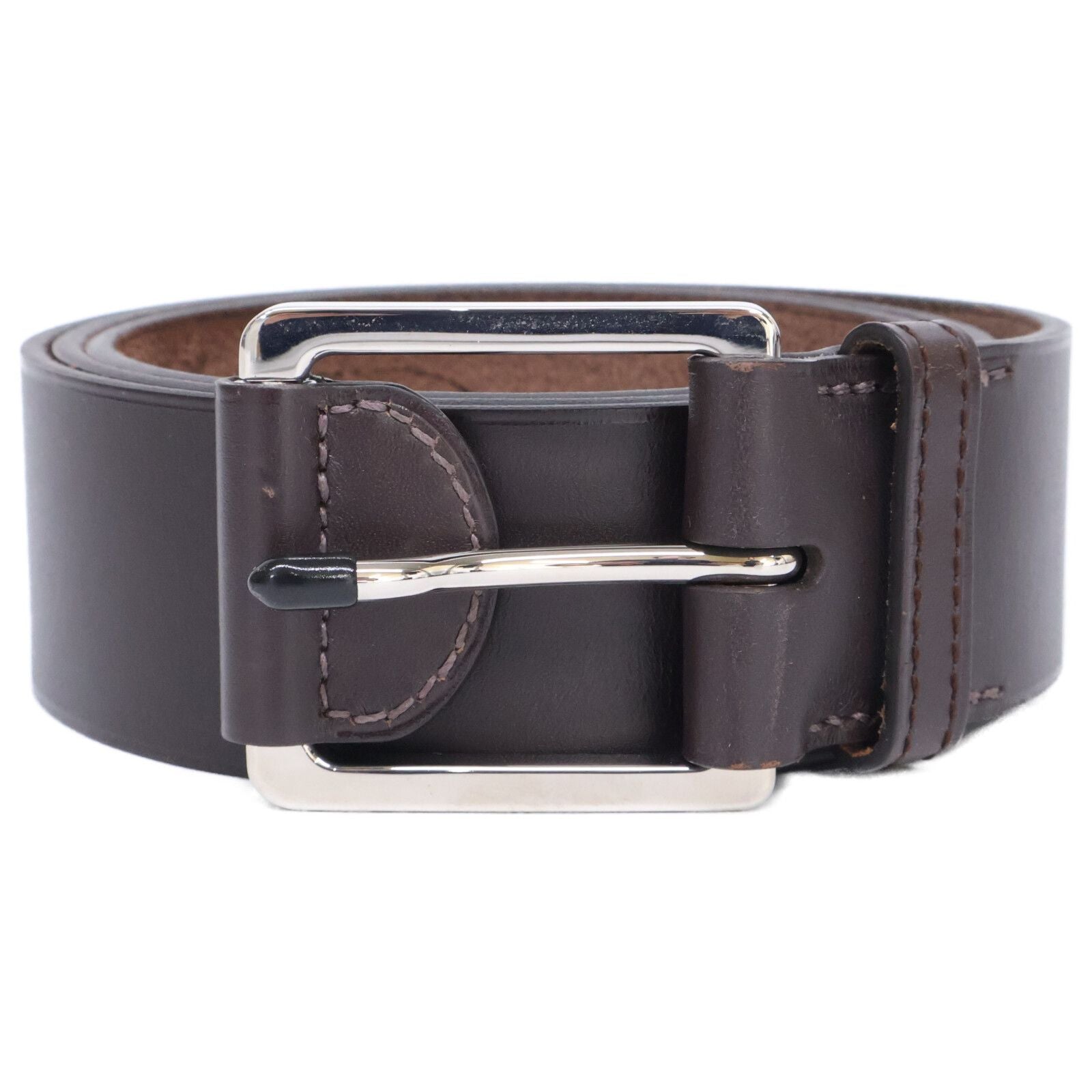 Hermes Buckle T with Tab Leather 95 Belt
