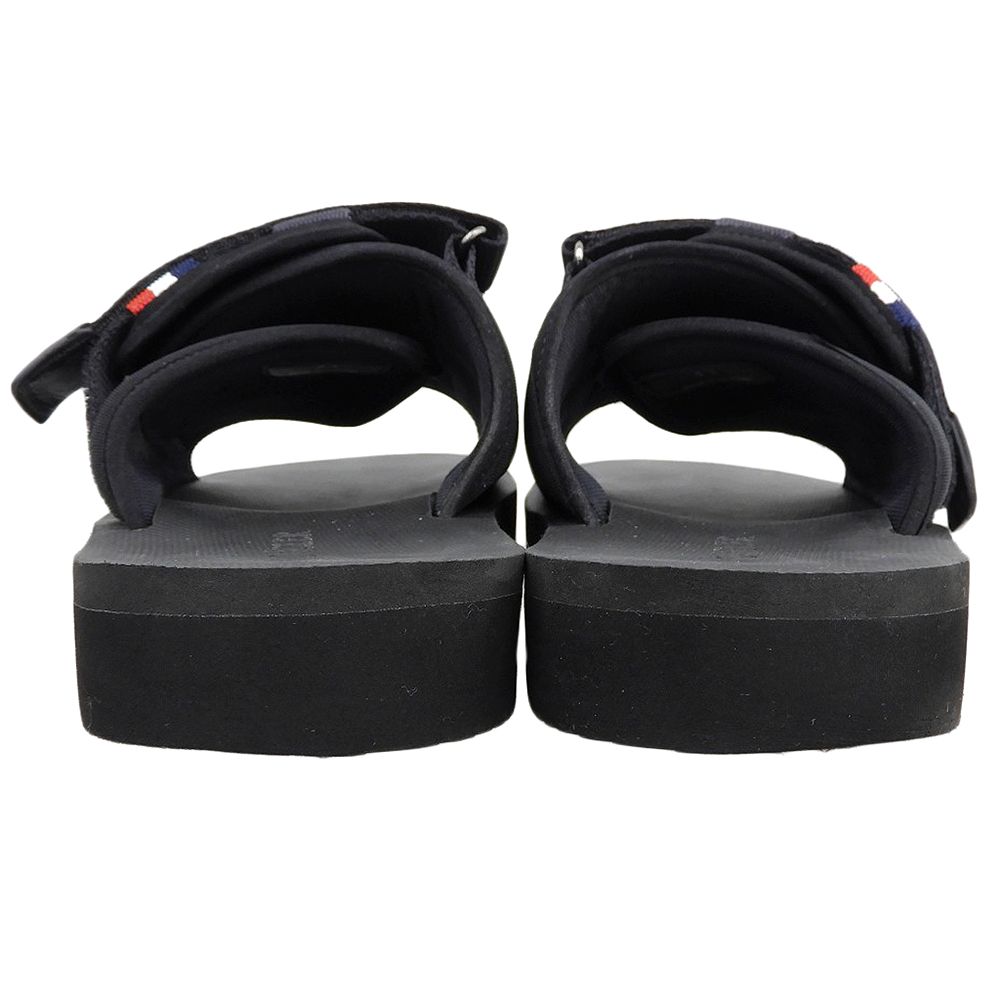 Moncler Slide Works Tricolor Velcro Sandals Shoes Black — view 5