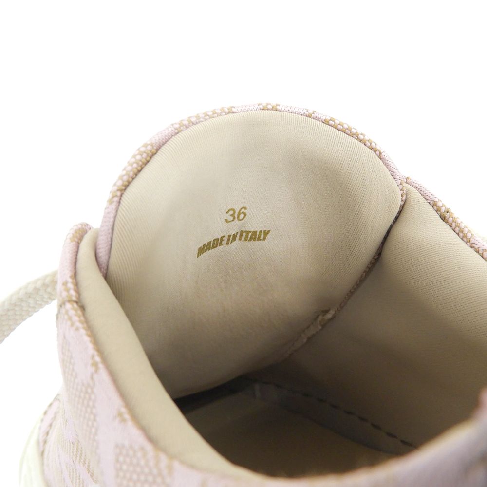 Versace Canvas Allover Sneakers Pink — view 6