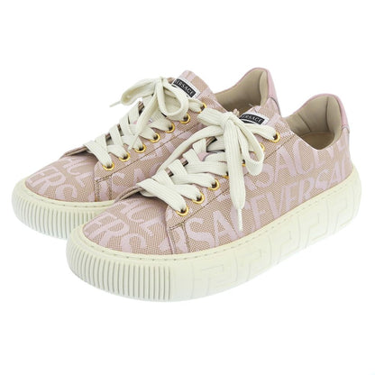 Versace Canvas Allover Sneakers Pink