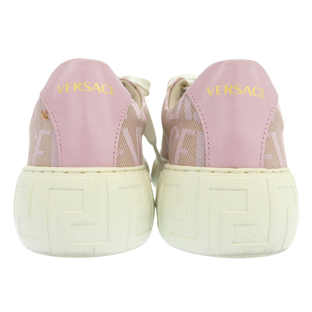Versace Canvas Allover Sneakers Pink — view 5