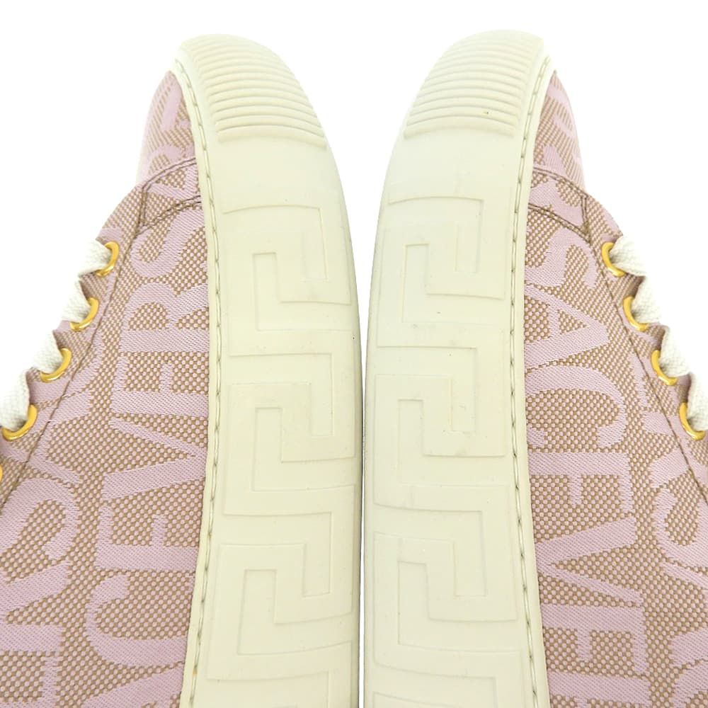 Versace Canvas Allover Sneakers Pink — view 4