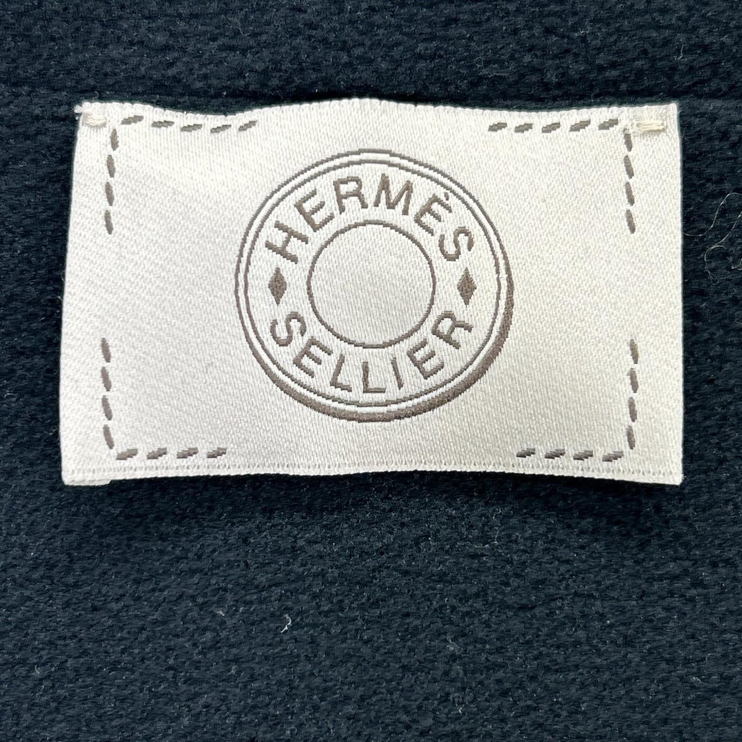 Hermes Brown Fleece Lining Nylon Jacket XL — view 4