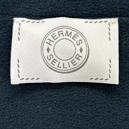 Hermes Brown Fleece Lining Nylon Jacket XL — view 4