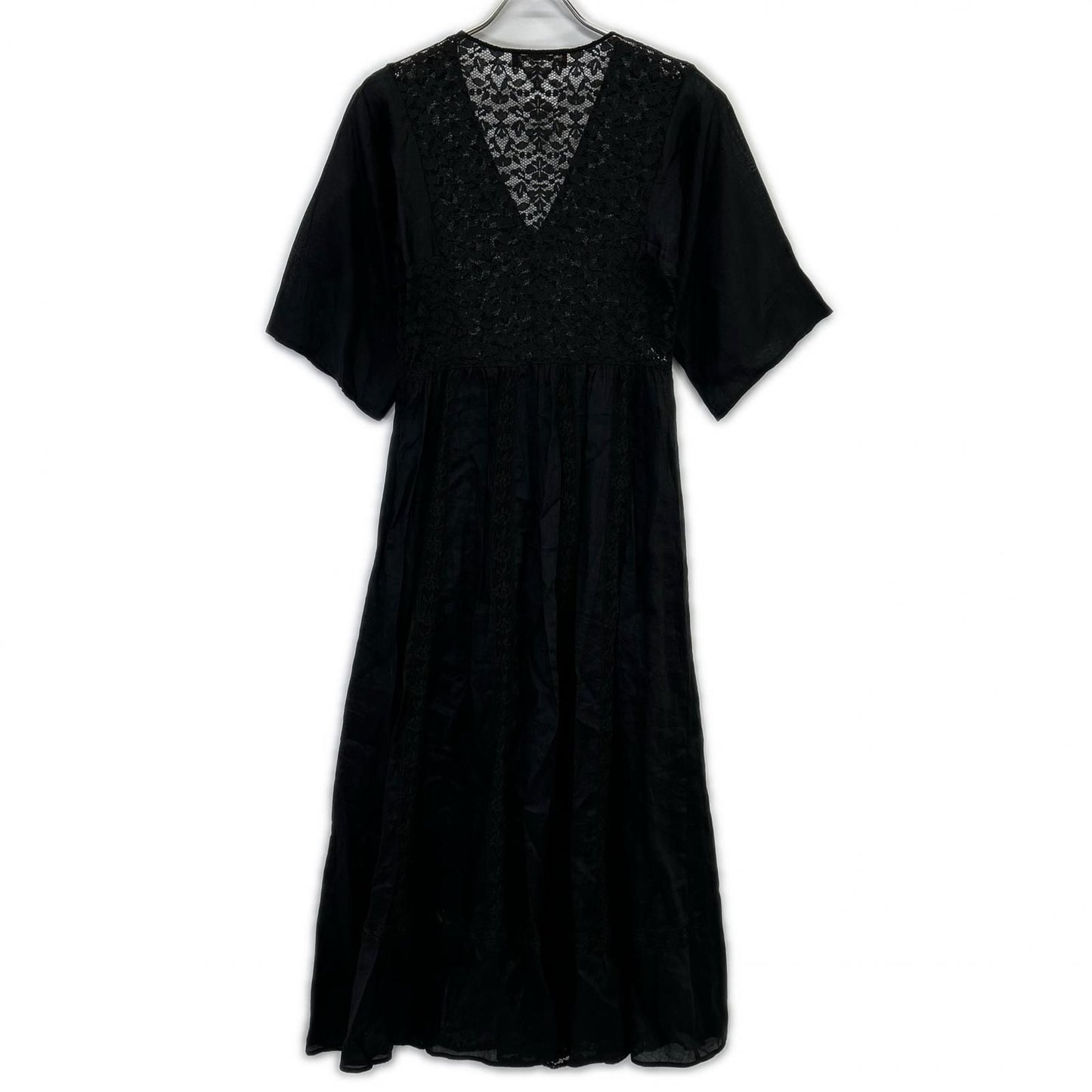 Max Mara Maxmara Studio Black Cotton Lace Dress with Camisole 36 — view 5