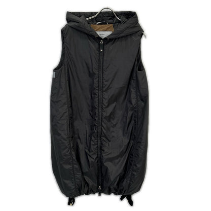 Max Mara Dark Gray the Cube Camelux Long Puffer Vest 34