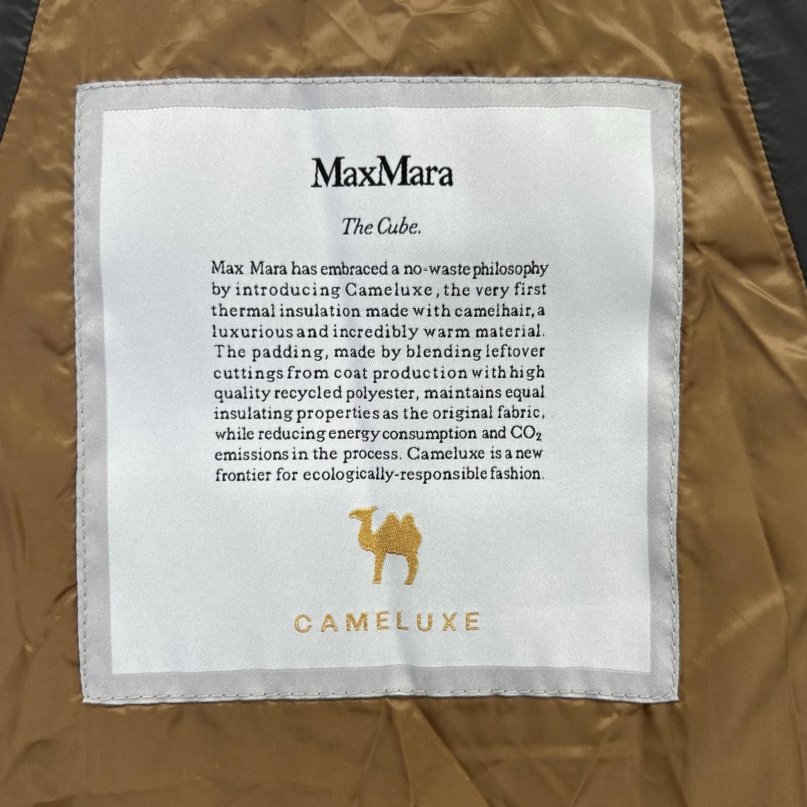 Max Mara Dark Gray the Cube Camelux Long Puffer Vest 34 — view 4