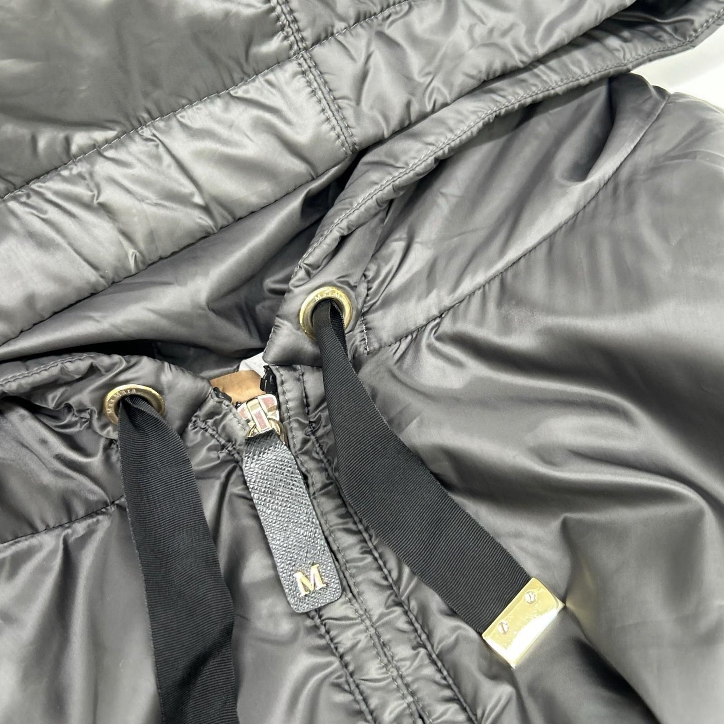 Max Mara Dark Gray the Cube Camelux Long Puffer Vest 34 — view 6