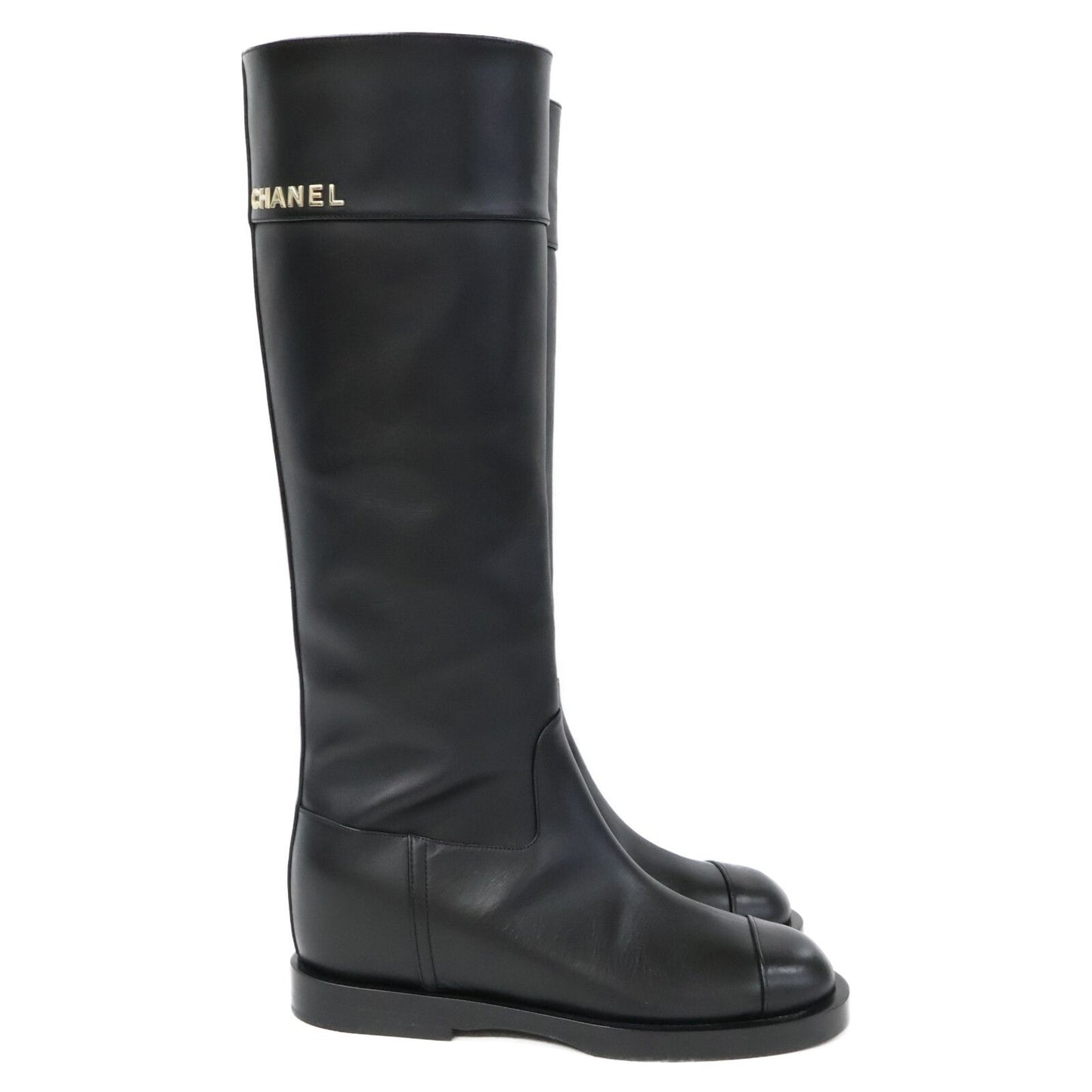 Chanel Black Long Boots 36c — view 4