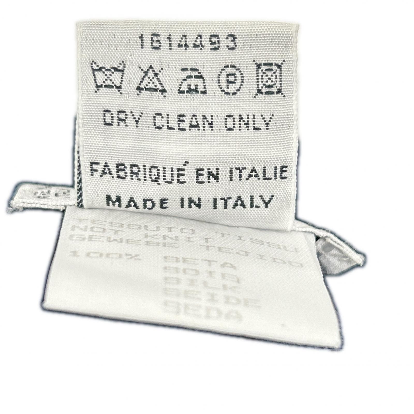 Celine Navy Vintage Scarf Pattern Silk Cardigan 40 — view 5